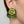 Load image into Gallery viewer, Vintage Thewa 18K Gold Peacock Green Glass Clip-On Earrings
