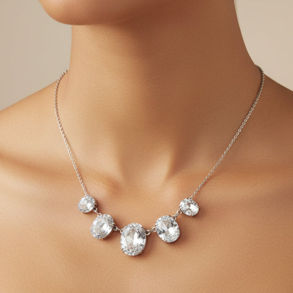 Vintage Art Deco Rock Crystal Necklace
