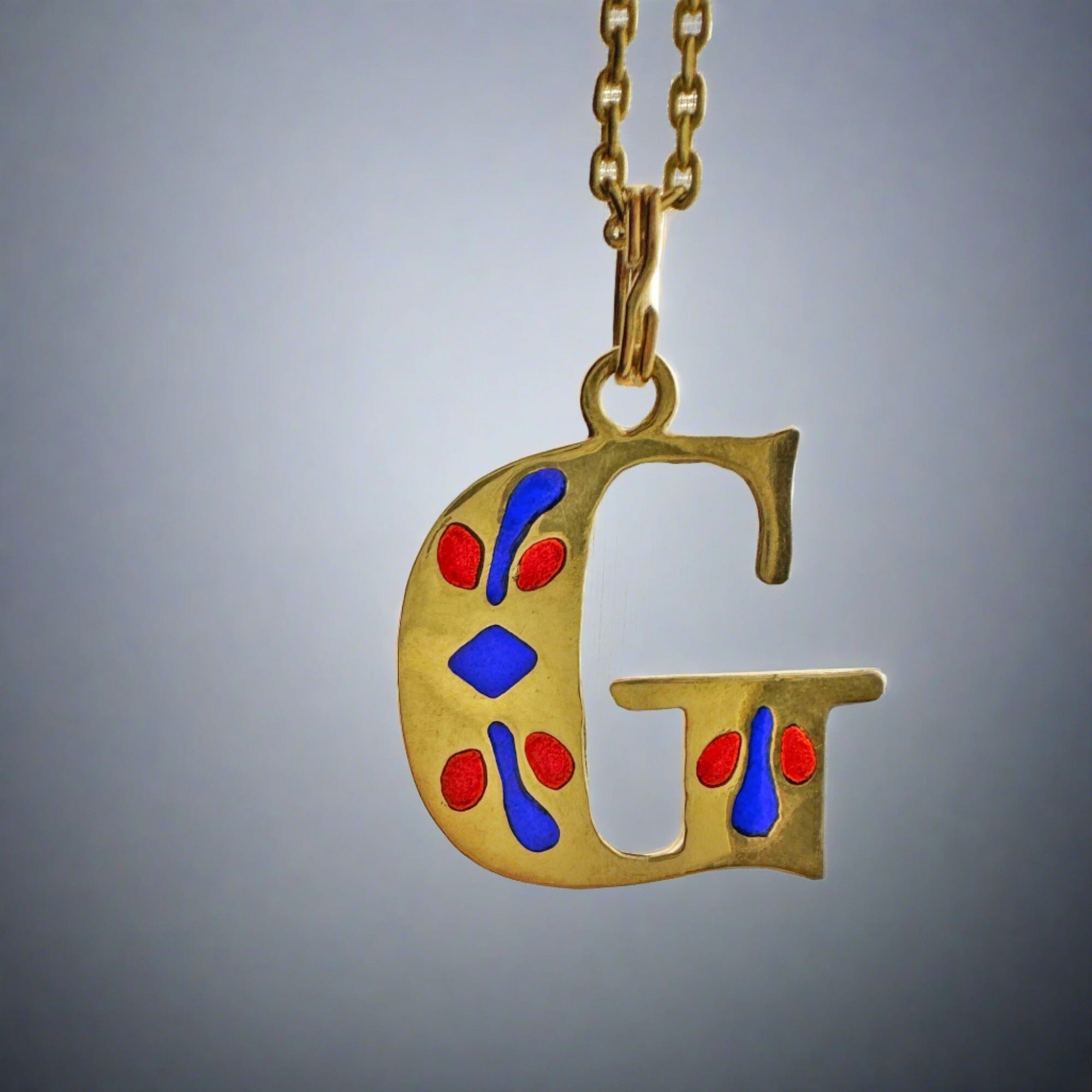 G letter gold locket deals