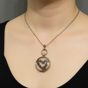 Antique 10K Gold Pearl Victorian Locket Guard Chain Necklace - Boylerpf