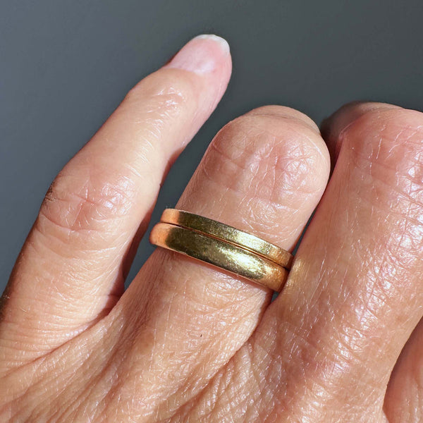 Vintage 14K Gold Stacking Wedding Ring Band - Boylerpf