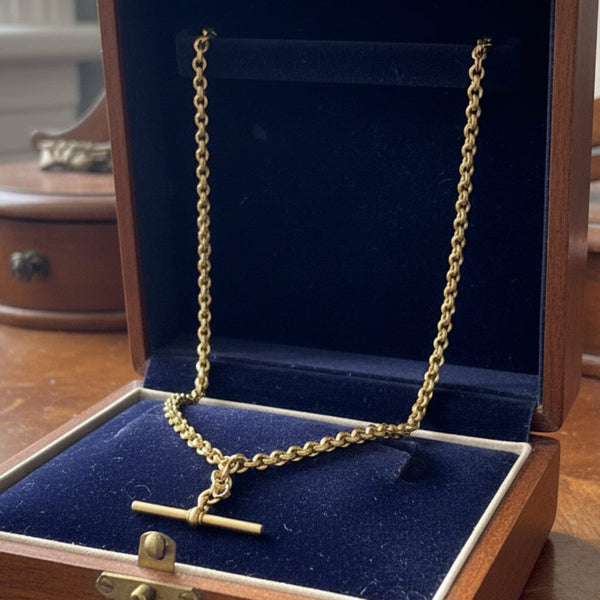 Antique Thomas Hopwood Double Albert Pocket Watch Chain Necklace