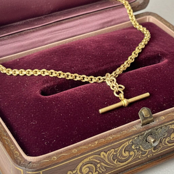 Antique Thomas Hopwood Double Albert Pocket Watch Chain Necklace