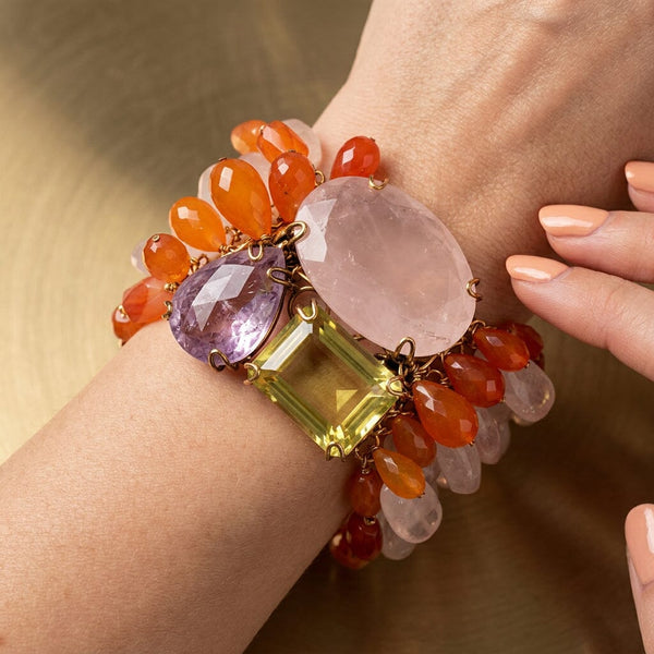 Iradj Moini Convertible Gemstone Bracelet and Brooch