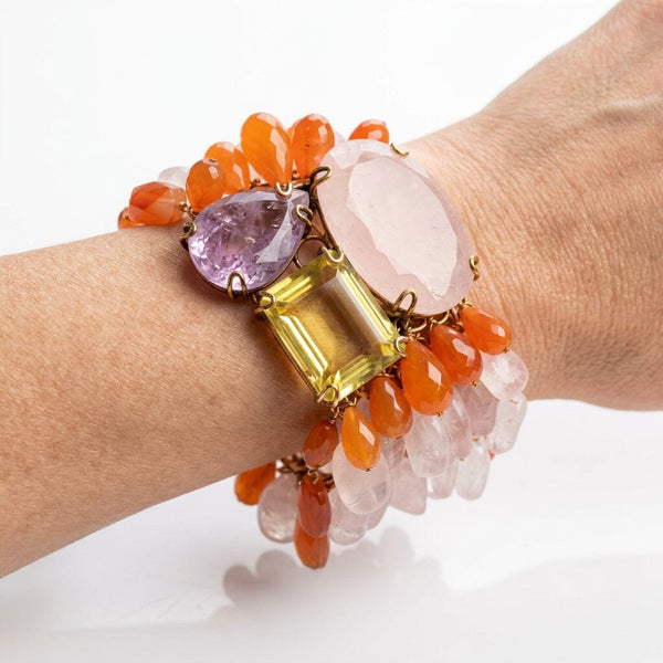 Iradj Moini Convertible Gemstone Bracelet and Brooch