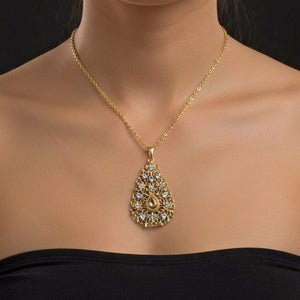 Antique 18K Gold Filigree Rose Cut Diamond Pendant - Boylerpf