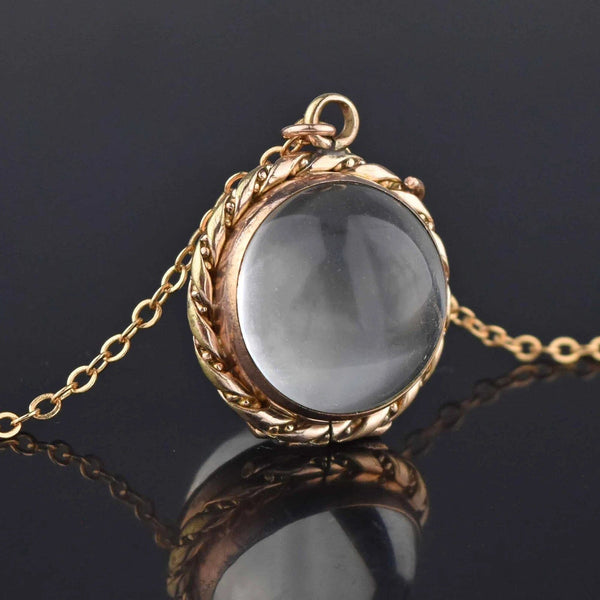 Antique Pools of Light Rock Crystal Locket - Boylerpf