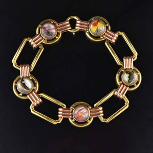 Art Deco 14K Gold Essex Crystal Bracelet, Trout Fishing Lures - Boylerpf