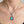 Load image into Gallery viewer, Vintage Art Deco Blue Zircon Saphiret Glass Necklace - Boylerpf
