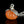 Load image into Gallery viewer, Petite Orange Jadeite Pumpkin Pendant with Sterling Silver Leaves
