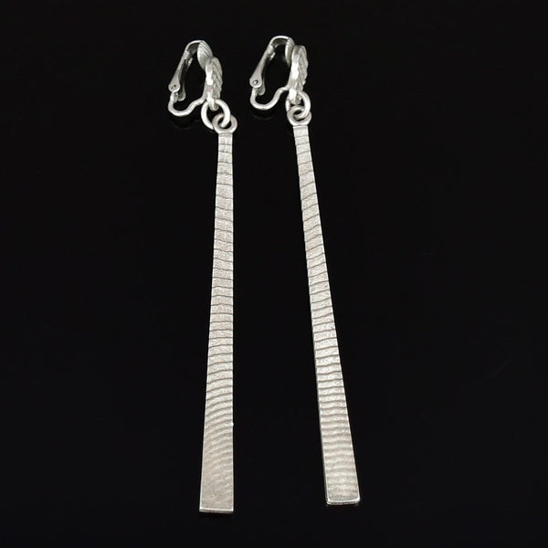 Vintage Scandanavian Sterling Silver Chandelier Earrings