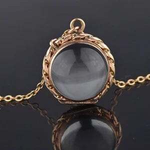 Antique Pools of Light Rock Crystal Locket - Boylerpf