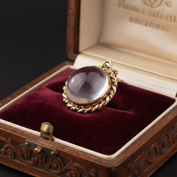 Antique Pools of Light Rock Crystal Locket - Boylerpf
