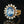 Load image into Gallery viewer, Vintage 14K Gold Diamond Halo Cluster Blue Topaz Ring - Boylerpf
