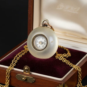 Antique Victorian Compass Pendant Agate Good Luck Charm - Boylerpf