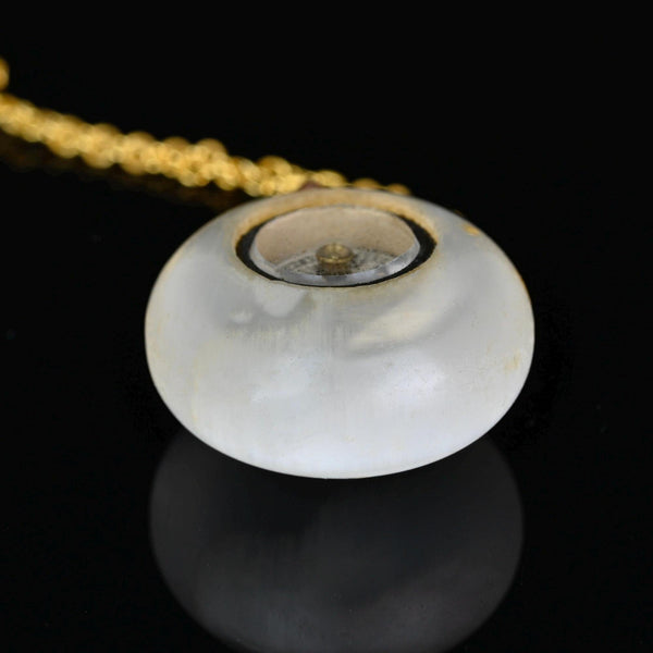 Antique Victorian Compass Pendant Agate Good Luck Charm - Boylerpf