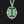 Load image into Gallery viewer, Silver Art Deco Chrysoprase Marcasite Pendant Necklace - Boylerpf
