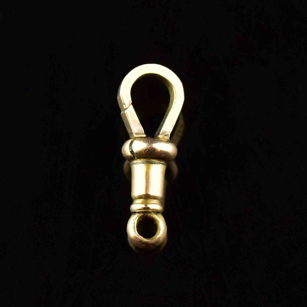 Antique 9K Gold Dog Clip Fob Charm - Boylerpf