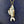 Load image into Gallery viewer, Vintage Gold Vermeil White Enamel Articulated Fish Pendant Necklace - Boylerpf
