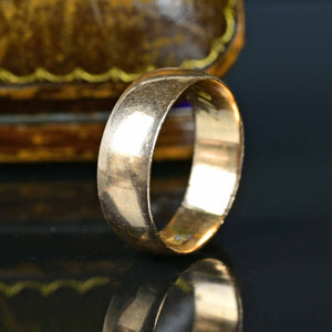 Edwardian 18K Gold Wide Band Ring - Boylerpf
