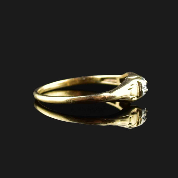 Vintage 14K Gold Diamond Engagement Ring - Boylerpf