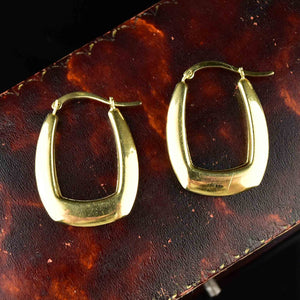 Vintage 10K Gold Hoop Earrings - Boylerpf