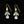 Load image into Gallery viewer, Vintage Gold Blue Topaz Leaf Earrings - Boylerpf
