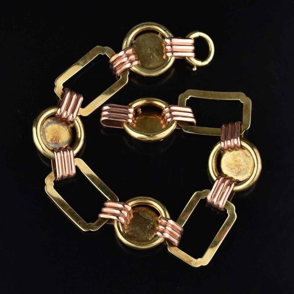Fine Art Deco 14K Gold Essex Crystal Bracelet, Trout Fishing Lures - Boylerpf