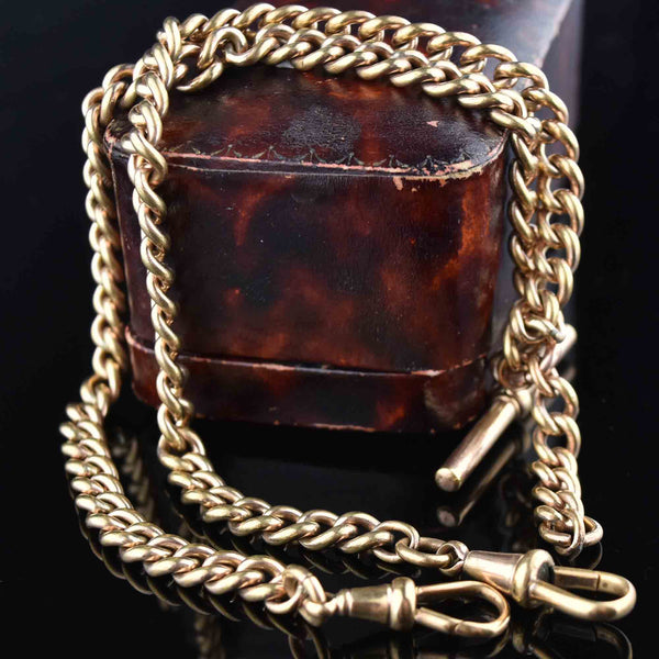 Antique Double Albert Pocket Watch Chain Necklace 17 in. – Boylerpf