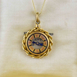 Antique Victorian Compass Fob Necklace - Boylerpf