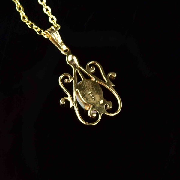 14K Gold Opal Pendant Necklace – Boylerpf