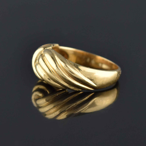 Vintage Wide 14K Gold Love Knot Ring - Boylerpf