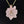 Load image into Gallery viewer, Pink Frosted Glass Flower Opal Cabochon 14K Gold Pendant - Boylerpf
