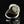 Load image into Gallery viewer, Vintage Silver Moonstone Peridot Halo Ring - Boylerpf
