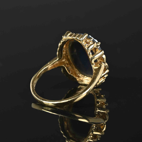 Vintage Estate Agate Cameo Ring in 14K Gold - Boylerpf