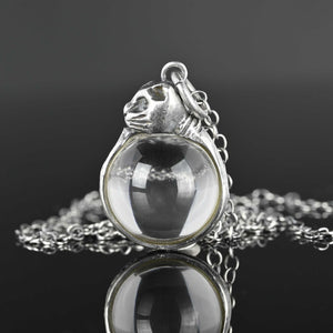 Kitty Cat Pools of Light Rock Crystal Pendant - Boylerpf