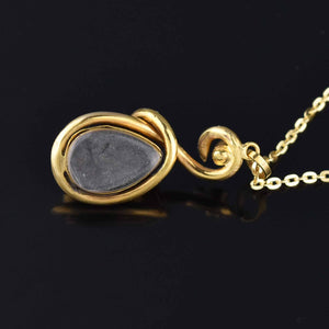 15K Gold Garnet Diamond Locket Snake Pendant Victorian - Boylerpf