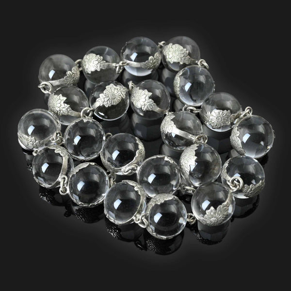 Pools of Light Sterling Silver Rock Crystal Necklace - Boylerpf