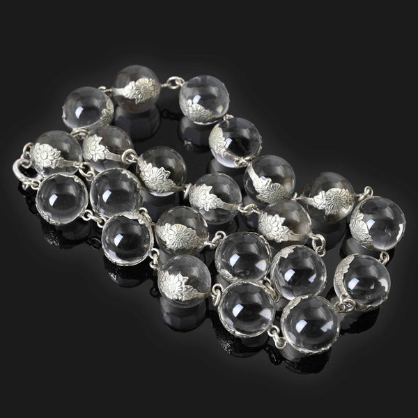 Pools of Light Sterling Silver Rock Crystal Necklace - Boylerpf