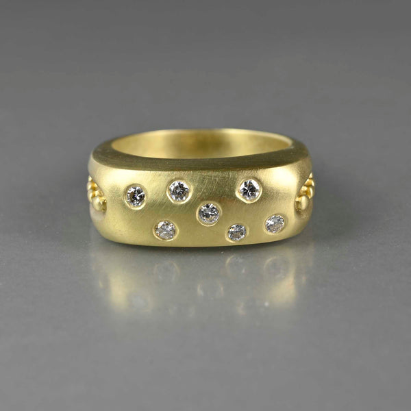Mens 1.15 CTW Diamond Horseshoe Ring, Heavy 14K Gold – Boylerpf