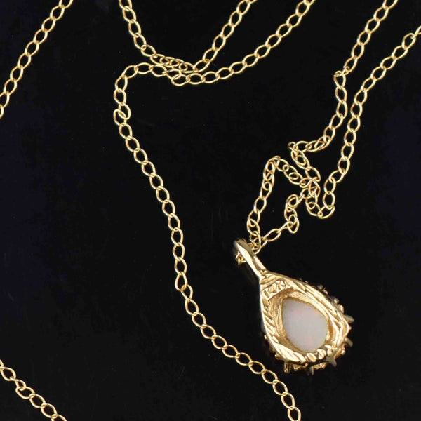 Vintage Opal Pendant with 9ct Silver Chain - Pendants/Lockets - Jewellery