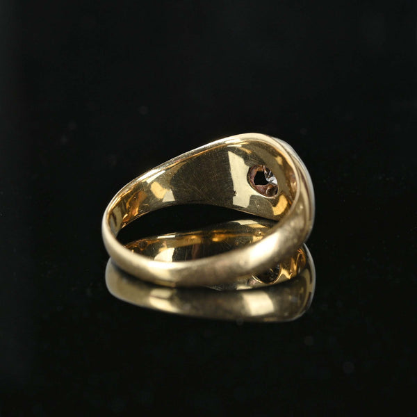 Antique 14K Gold Belcher Diamond Ring - Boylerpf