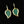 Load image into Gallery viewer, Vintage Malachite Leaf Earrings in Gold - Boylerpf
