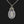 Load image into Gallery viewer, Vintage Art Deco Silver Camphor Glass Pendant Necklace - Boylerpf
