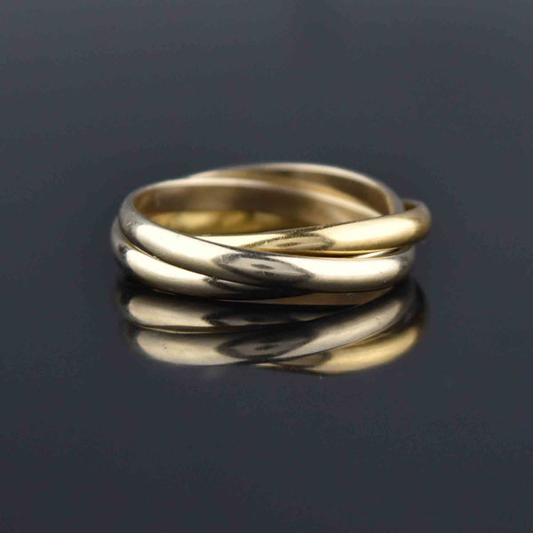 Tri-color Rolling Ring Russian Wedding Ring Trinity Ring - Etsy Denmark