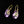 Load image into Gallery viewer, Gold Amethyst Star Dangle Earrings - Boylerpf
