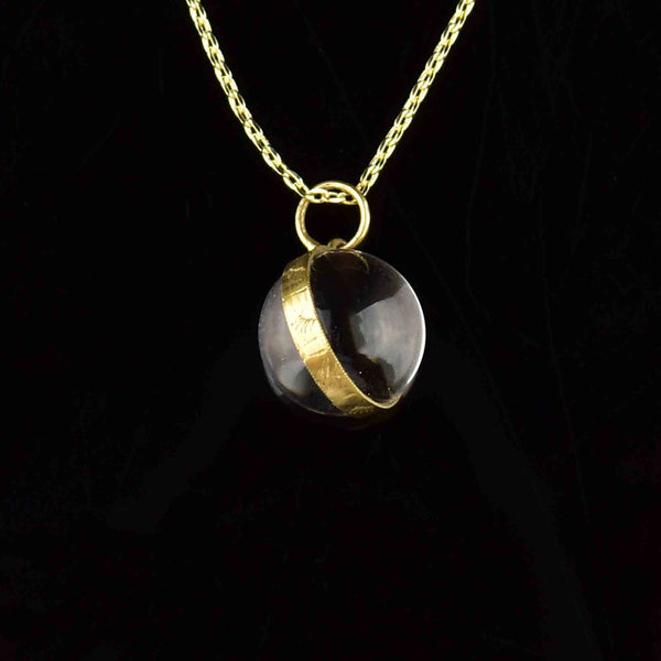 Gold Pools of Light Rock Crystal Pendant Necklace - Boylerpf