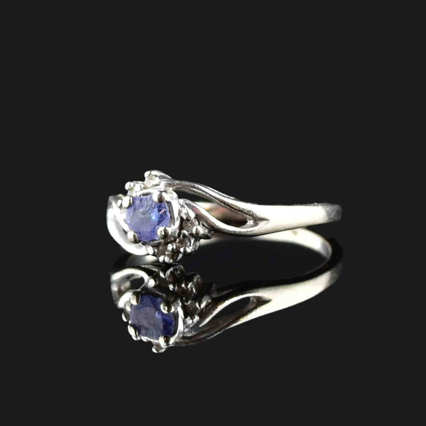 Vintage 10K White Gold Tanzanite Ring - Boylerpf