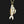 Load image into Gallery viewer, Vintage Gold Vermeil White Enamel Articulated Fish Pendant Necklace - Boylerpf
