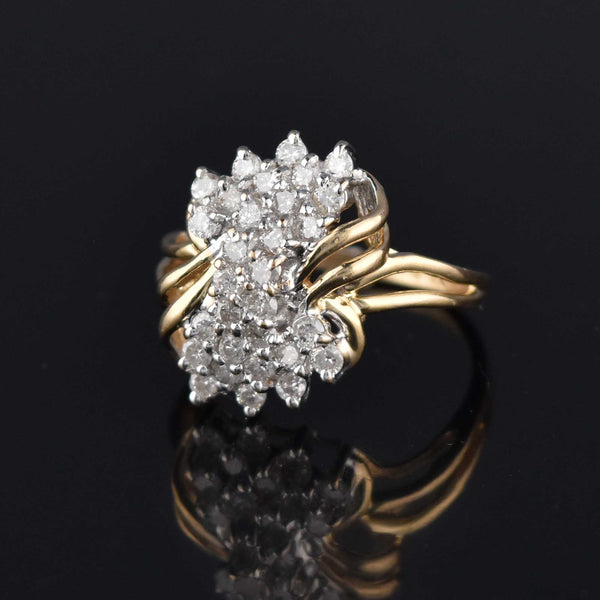 Love Knot 14K Gold 1.5 CTW Diamond Cocktail Ring, Sz 7 - Boylerpf